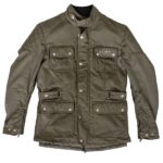 ExMoto Bristol Green Jacke aus gewachster Baumwolle